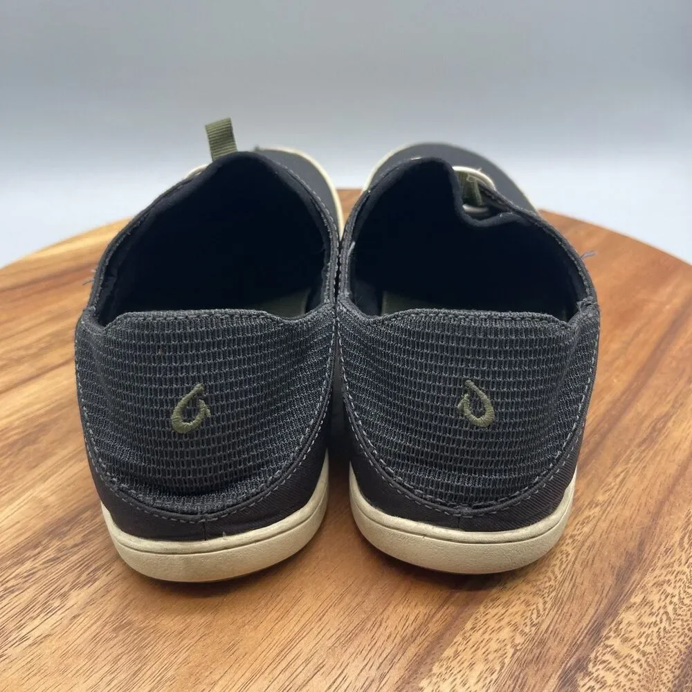 Olukai Nohea Moku Shoes Mens Size 11 Black Comfort Casual Walking Sneakers